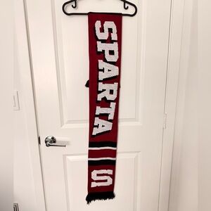 Bold Red and Black Men's Scarf